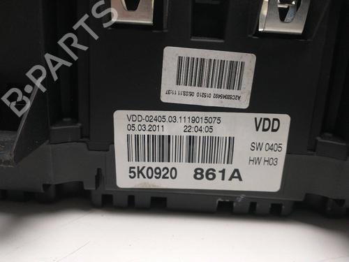 Instrument cluster VW GOLF VI (5K1) 1.6 TDI | BP11864654C47 