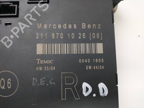 Comfort control module MERCEDES-BENZ E-CLASS (W211) E 300 BlueTEC (211.024) | BP17084093M56 