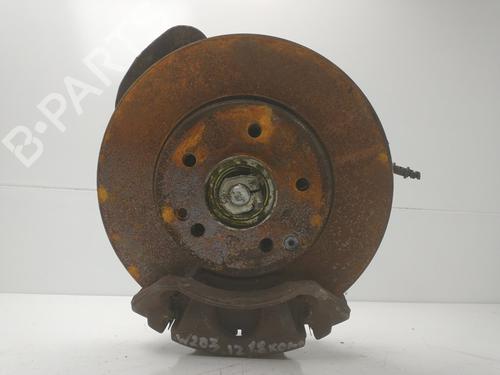 Used Left front steering knuckle MERCEDES-BENZ C-CLASS Coupe (CL203) C 200 Kompressor (203.742) (163 hp) 32034100