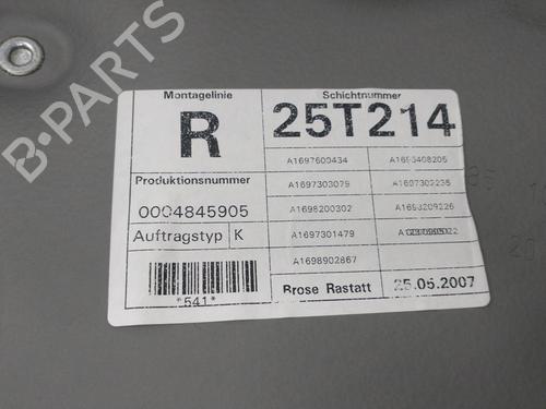 Rear right window mechanism MERCEDES-BENZ A-CLASS (W169) A 160 CDI (169.006, 169.306) | BP16367355C25 