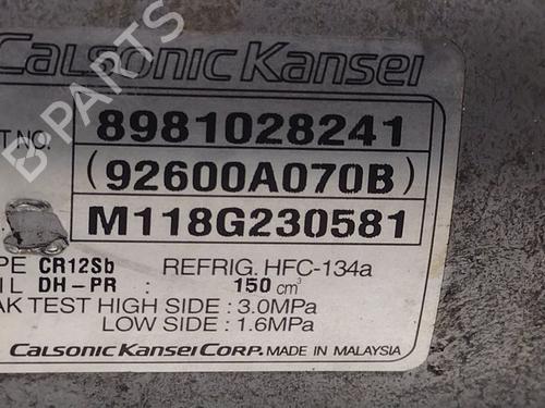 AC compressor ISUZU D-MAX II (TFR, TFS) 2.5 CRDi 4x4 (TFS86J) | BP33402066M34  - Image 5