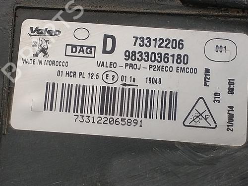Right headlight PEUGEOT 2008 I (CU_) | BP30563472C29