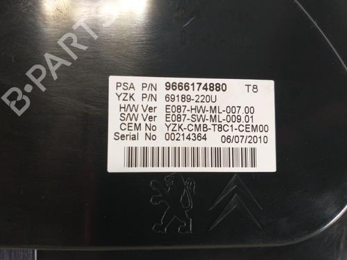 Instrument cluster PEUGEOT 3008 I MPV (0U_) 1.6 VTi | BP7506429C47 