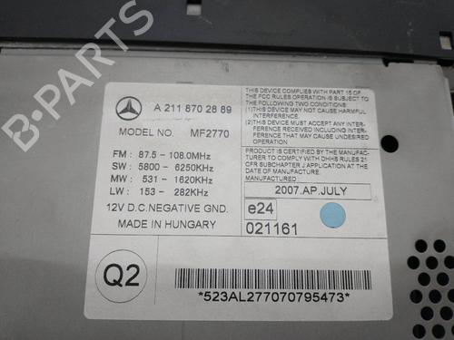 Radio MERCEDES-BENZ E-CLASS (W211) E 280 CDI (211.020) | BP7510611E6 