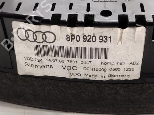 Instrument cluster AUDI A3 (8P1) 1.9 TDI | BP30089625C47 