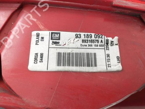 Left taillight OPEL CORSA D (S07) 1.3 CDTI (L08, L68) | BP16815982C34 