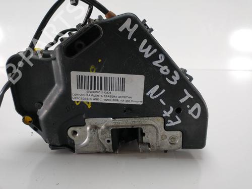 Used Rear right lock MERCEDES-BENZ C-CLASS (W203) C 200 Kompressor (203.045) (163 hp) 7508925