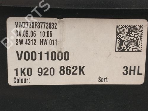 Instrument cluster VW GOLF V (1K1) | BP30729942C47