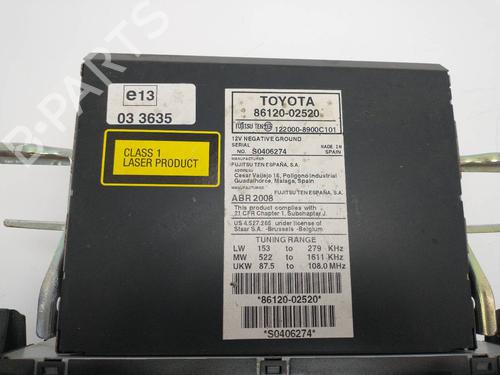 Radio TOYOTA AURIS (_E15_)  | BP7996845E6 