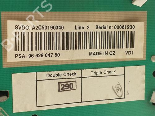 Instrument cluster PEUGEOT 207 SW (WK_) 1.6 HDi | BP30577806C47 