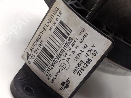 Right front fog light MINI MINI (R56)  | BP29856236C31 