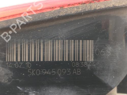 Left tailgate light VW GOLF VI (5K1)  | BP23526606C79 