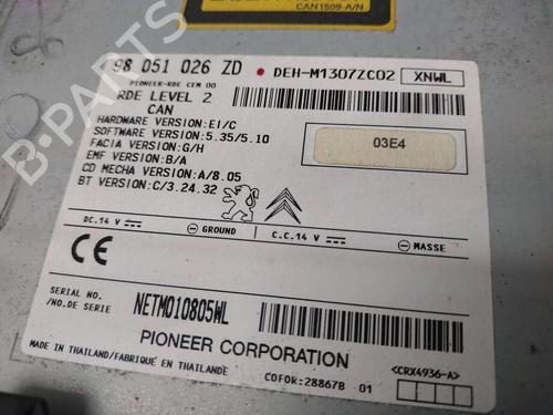 Radio PEUGEOT 208 I (CA_, CC_) 1.4 VTi | BP10571596E6 