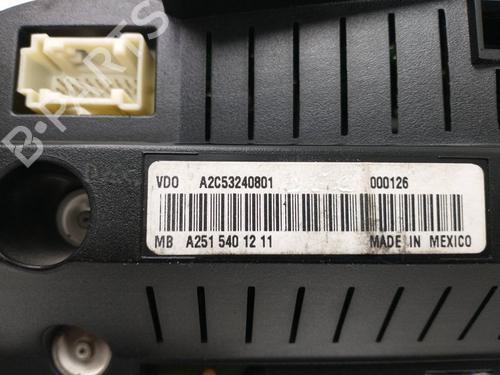 Instrument cluster MERCEDES-BENZ R-CLASS (W251, V251) R 350 CDI 4-matic (251.022, 251.122) | BP17030106C47 