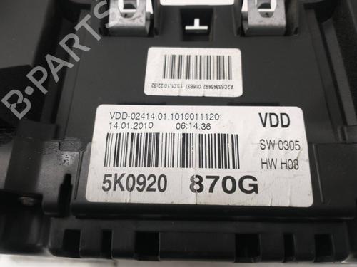 Instrument cluster VW GOLF VI (5K1)  | BP8619931C47 
