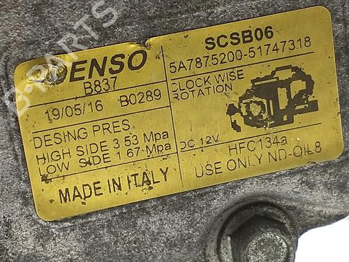 AC compressor FIAT 500 (312_) 1.4 (312AXC1B, 312CXC1B) | BP30636835M34 