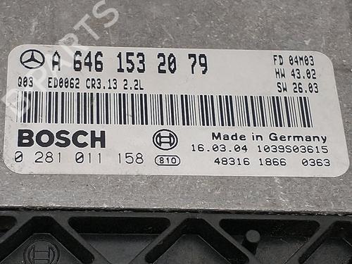 Engine control unit (ECU) MERCEDES-BENZ E-CLASS T-Model (S211) E 270 T CDI (211.216) | BP24316144M57 
