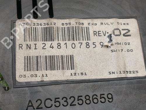Instrument cluster RENAULT MEGANE III Hatchback (BZ0/1_, B3_) 1.5 dCi | BP24623903C47 