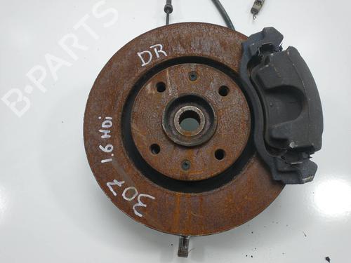 Used Right front steering knuckle PEUGEOT 307 (3A/C) 1.6 HDi (90 hp) 7509654