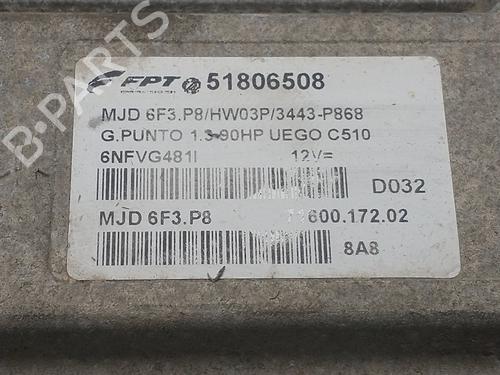Engine control unit (ECU) FIAT GRANDE PUNTO (199_) 1.3 D Multijet (199.AXD11, 199.AXD1A, 199.AXD1B,... | BP30589107M57 