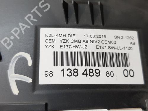 Instrument cluster PEUGEOT 208 I (CA_, CC_) 1.6 HDi / BlueHDi 75 | BP9707121C47 