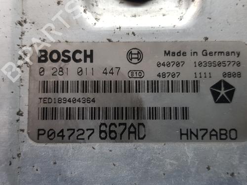 Engine control unit (ECU) CHRYSLER VOYAGER IV (RG, RS) 2.5 CRD | BP16123311M57 