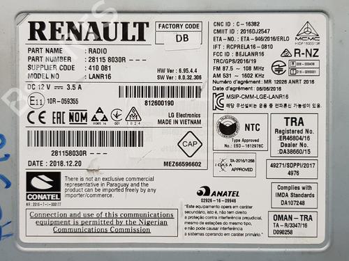 Radio RENAULT GRAND SCÉNIC IV (R9_) 1.7 Blue dCi 150 (R9A7, R9A8) | BP15887323E6 