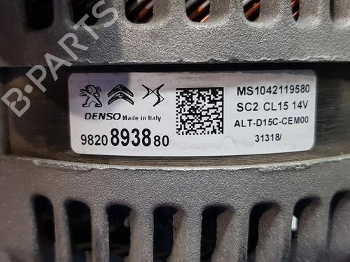 Alternator PEUGEOT 3008 II SUV (MC_, MR_, MJ_, M4_)  | BP19919380M7