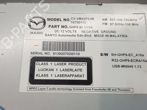 Display monitor MAZDA 6 Estate (GJ, GL) 2.2 D | BP15983175C48 