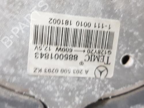 Køleventilator elektrisk MERCEDES-BENZ C-CLASS (W203) C 180 Kompressor (203.046) | BP17061530M35 