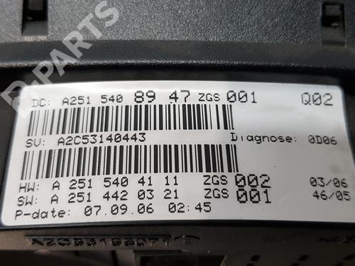 Instrument cluster MERCEDES-BENZ M-CLASS (W164) ML 320 CDI 4-matic (164.122) | BP9581984C47 