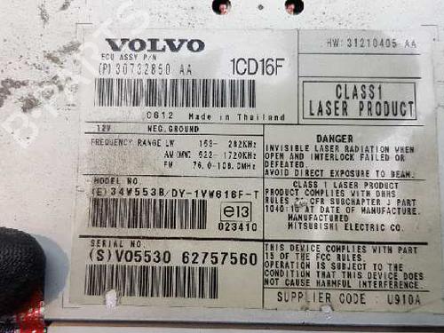 Radio VOLVO S40 II (544) D5 | BP13018076E6 