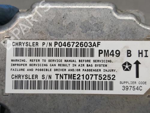 Kollisjonspute styreenhet DODGE CALIBER  | BP17029084M53 