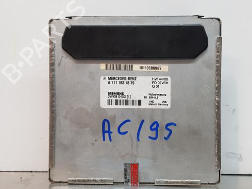 Used Engine control unit (ECU) MERCEDES-BENZ C-CLASS Coupe (CL203) C 200 Kompressor (203.745) (163 hp) 12230918