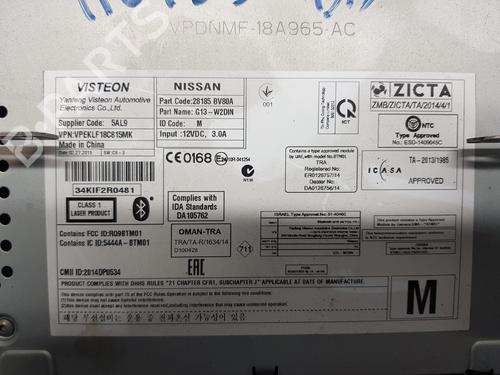 Radio NISSAN JUKE (F15)  | BP30054904E6 