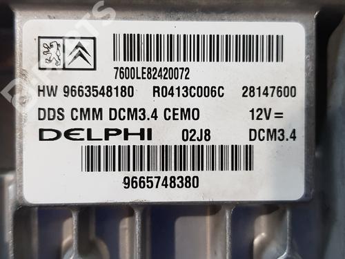 Engine control unit (ECU) PEUGEOT 407 (6D_)  | BP10014474M57 