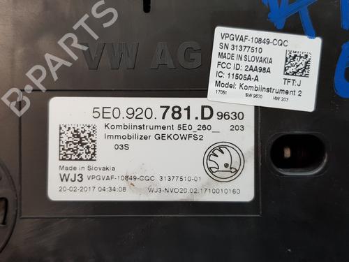 Instrument cluster SKODA OCTAVIA III (5E3, NL3, NR3) 1.6 TDI | BP19687470C47 