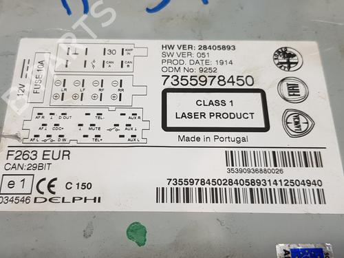 Radio FIAT DOBLO Cargo (263_)  | BP15767818E6 