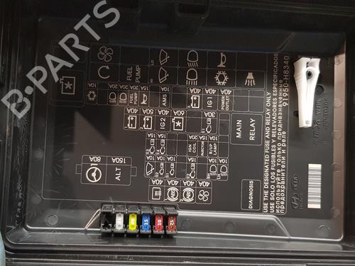 Fuse box KIA RIO IV (YB, SC, FB) 1.0 T-GDI 100 | BP19404736E1 