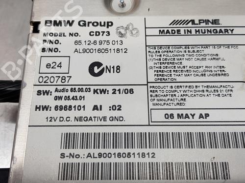 Radio BMW 3 Touring (E91)  | BP22248480E6 