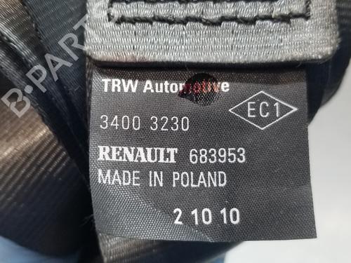 Rear right seatbelt RENAULT CLIO III (BR0/1, CR0/1)  | BP17800437I28 