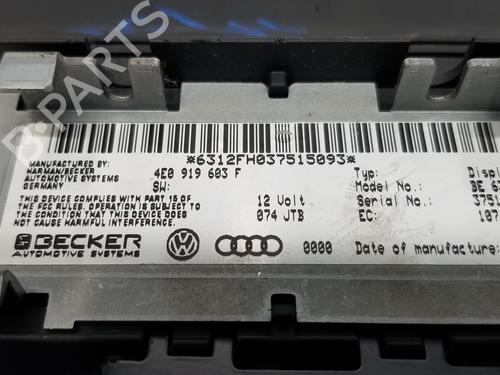Display monitor AUDI A8 D3 (4E2, 4E8) 4.2 quattro | BP19098437C48 