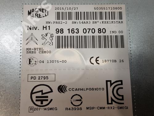 Radio PEUGEOT 308 SW II (LC_, LJ_, LR_, LX_, L4_) 1.6 BlueHDi 120 | BP10387615E6 