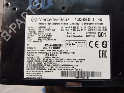 Electronic module MERCEDES-BENZ A-CLASS (W176)  | BP29335786M83 