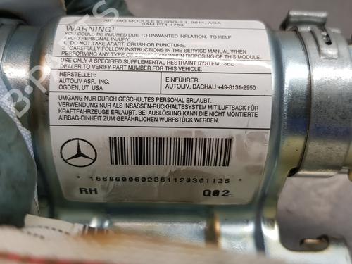 Right curtain airbag MERCEDES-BENZ M-CLASS (W166) ML 350 BlueTEC 4-matic (166.024, 166.023) | BP19098428C12 