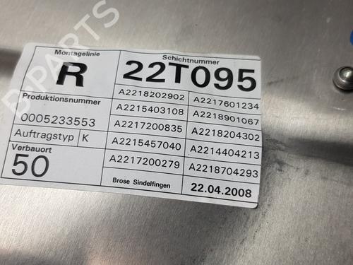 Front right window mechanism MERCEDES-BENZ S-CLASS (W221, V221)  | BP18323047C23 