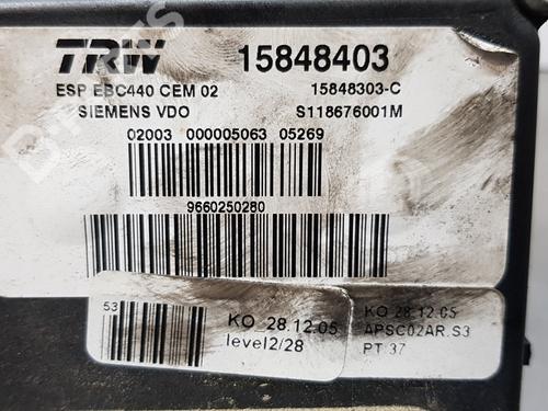 ABS pump PEUGEOT 407 Coupe (6C_)  | BP9582000M43