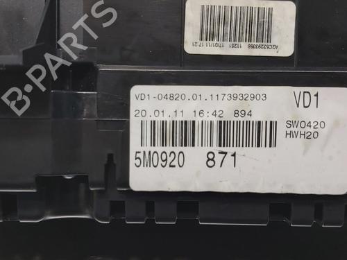 Instrument cluster VW GOLF PLUS V (5M1, 521)  | BP17490354C47 
