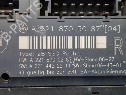 Control unit MERCEDES-BENZ S-CLASS (W221, V221)  | BP18323078M11 