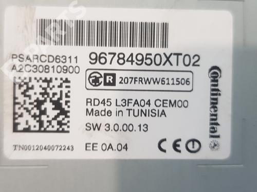 Radio PEUGEOT 5008 (0U_, 0E_) 1.6 HDi | BP10507553E6 